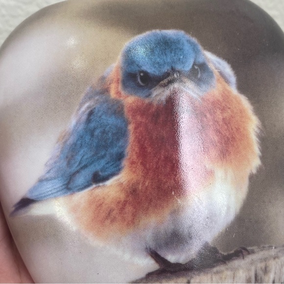 Vintage 70s EKLUND’S Ltd Michael L. Smith “The Mad Bluebird” 4.5” Porcelain Vase - Picture 10 of 15